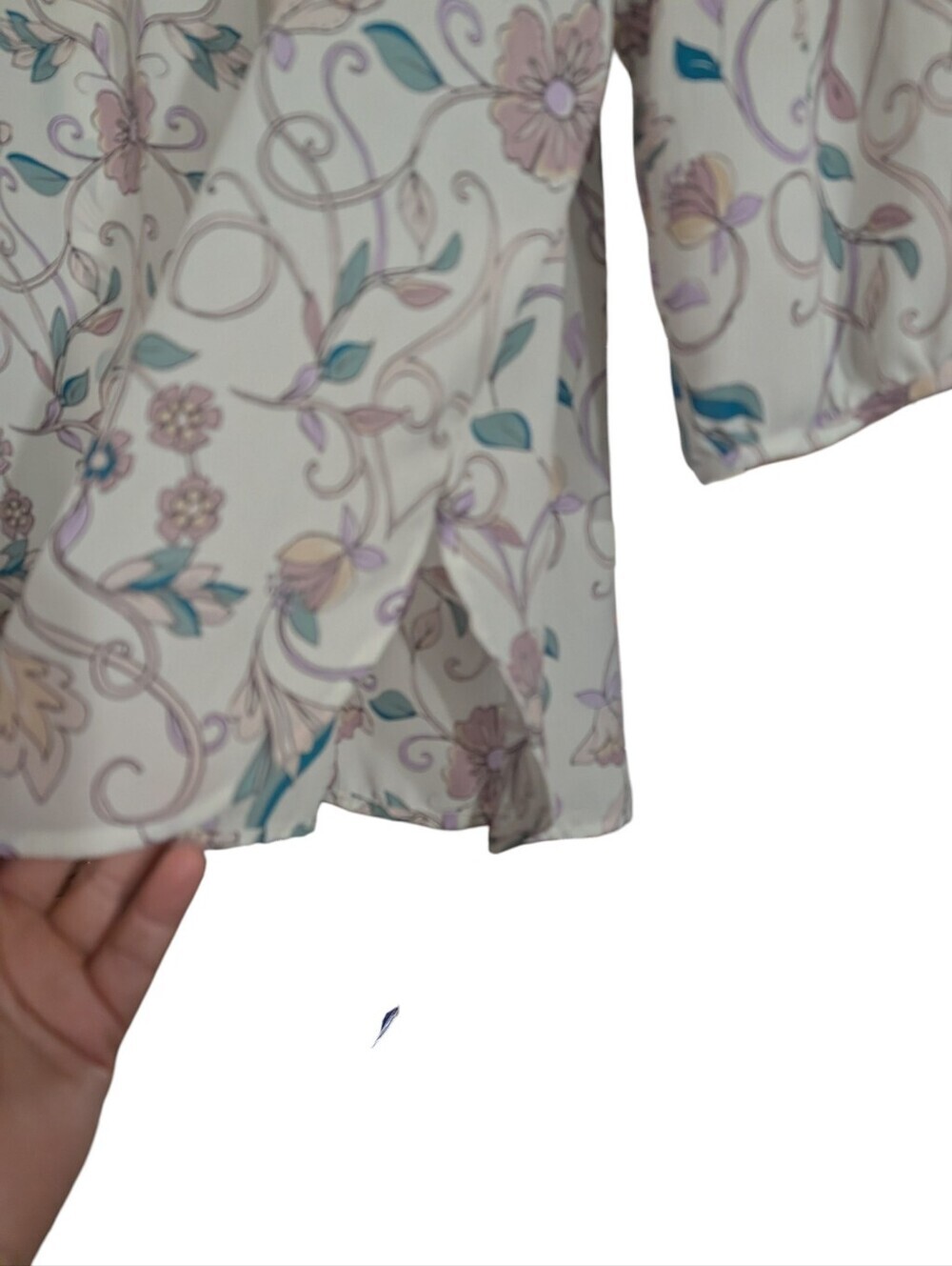 Lauren Conrad XXL Floral Peasant Blouse | Romantic Cottagecore Boho Top - Picture 5 of 9